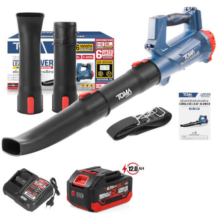 เครื่องเป่าใบไม้ไร้สาย (พร้อมแบตเตอรี่) TOMA JAPAN รุ่น CBL-369P 3,300 วัตต์_0